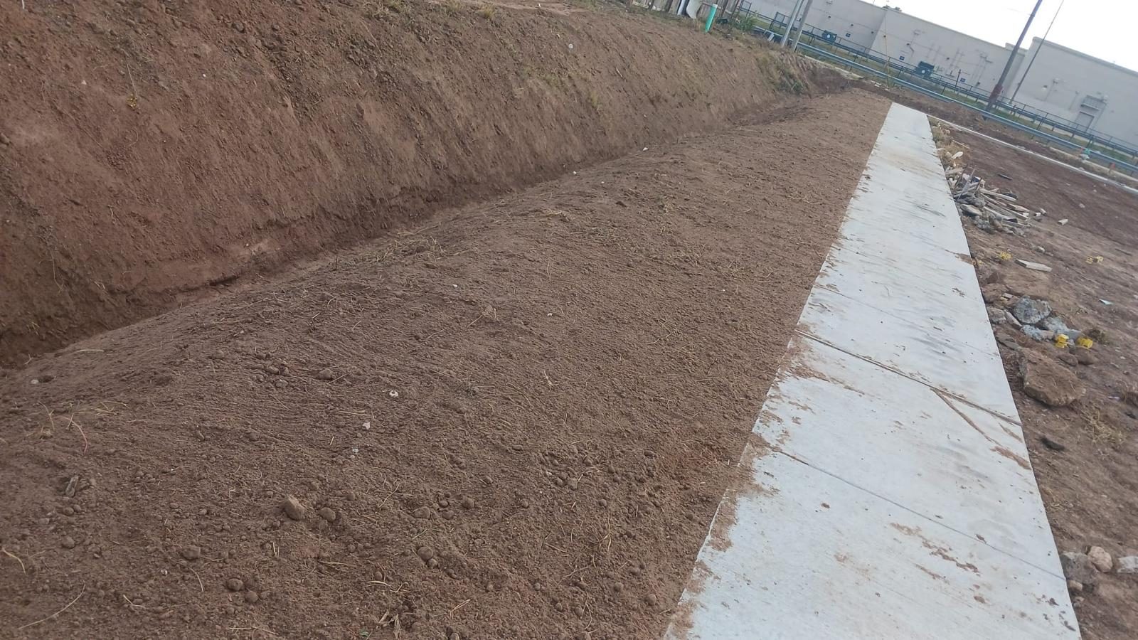 Concrete drainage channel