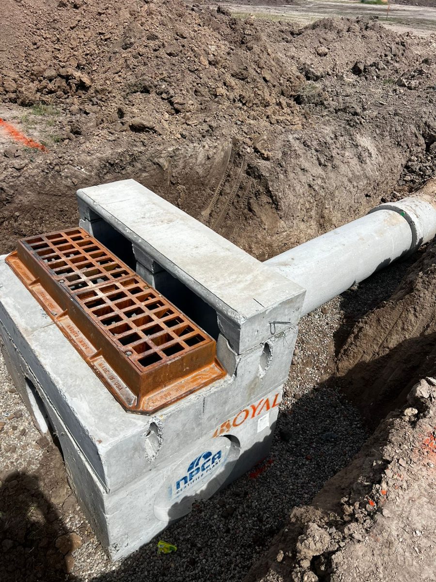 Drainage inlet installation